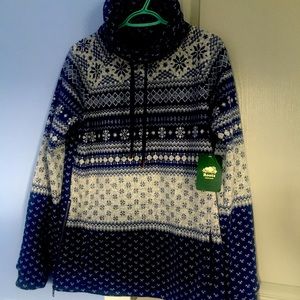 Roots fairisle style cozy sweater
